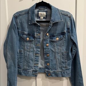 Forever 21 Light Blue Jean Jacket with Brass Accents